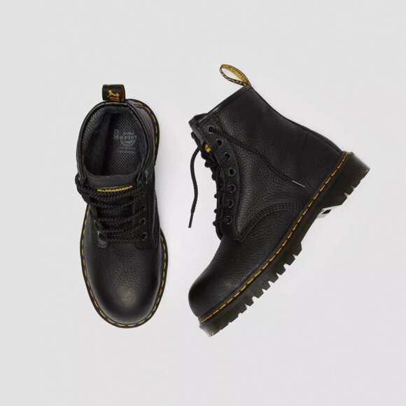 Dr. Martens Icon 7B10 Leather Steel Toe Work Boots - Picture 2 of 11
